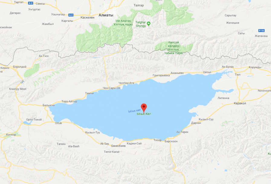 Расположение озера Иссык-Куль (узнайте где находится Иссык-Куль) | Турфирма  «Акварида Тур»